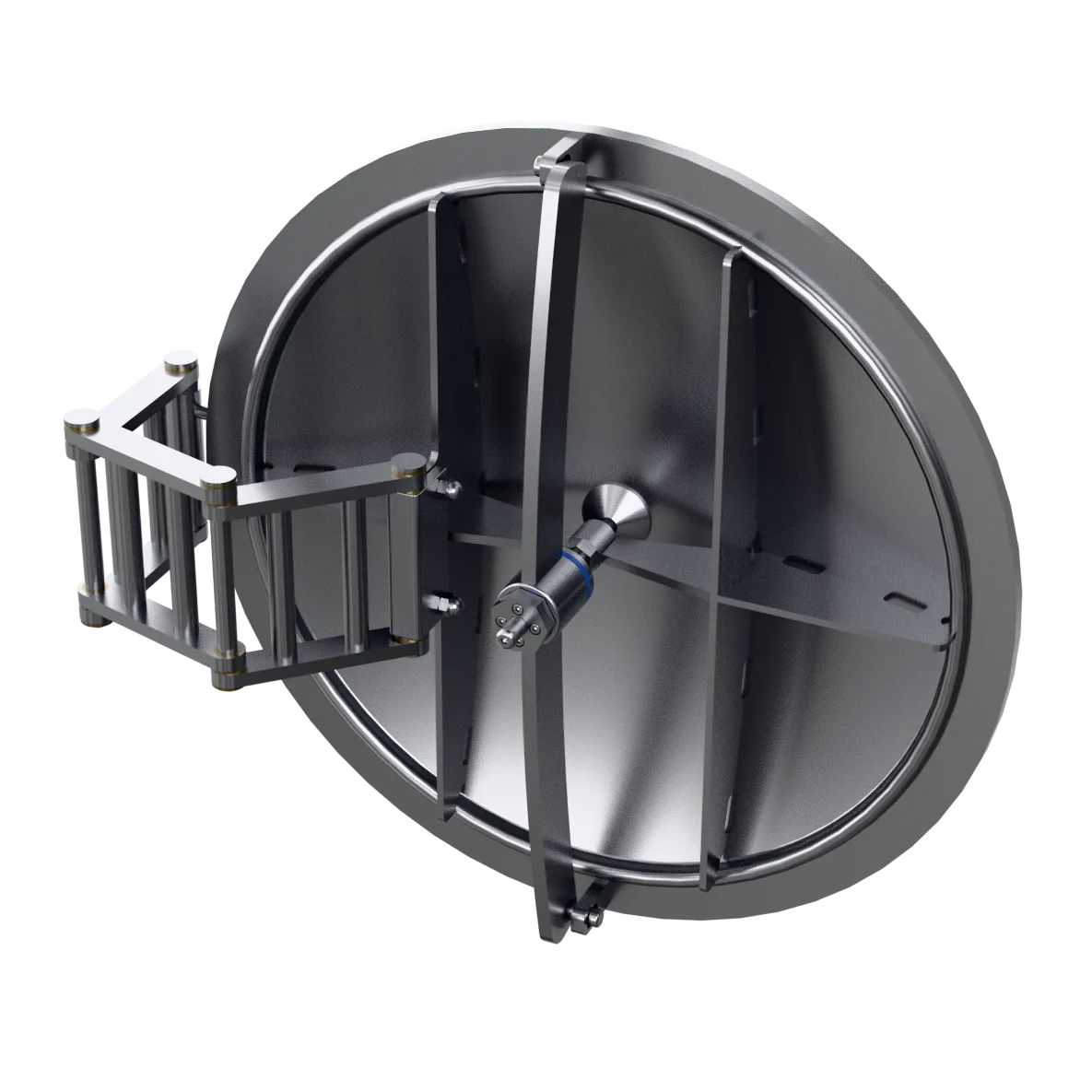 EXPSR600-HYG - Ø600 mm. - Eksplosionsstødsbestandig mandekarm – 0,6 barg - Hængsel